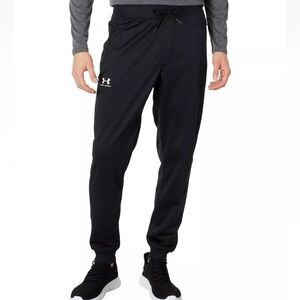 Under Armour Men’s Jogger Loose Fit Sportstyle Tricot Black Zip Pockets XXL